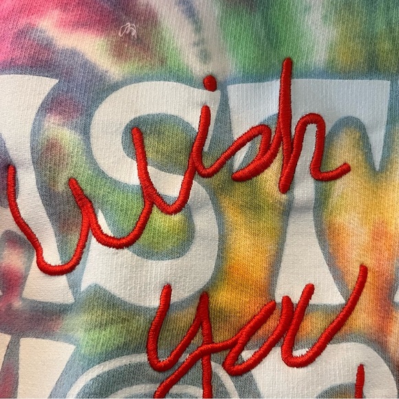 Tie-Dye Hoodie with Bear Patch - Picture 5 of 8